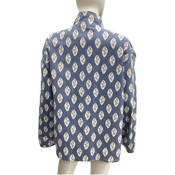 NWOT Artisan Jacket Women’s Size XL Reversible Flower Pattern Leaves Pattern - Picture 8 of 9